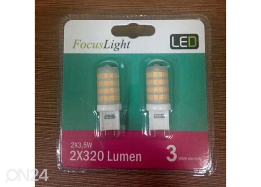 LED lamppu G9 3,5 W, 4 kpl kuvasuurennos