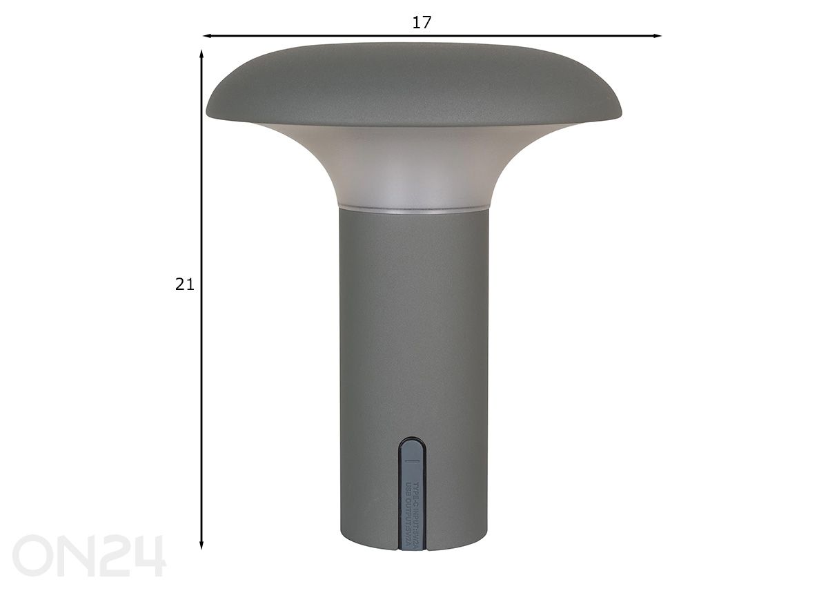 LED-valaisin Ramsey kuvasuurennos mitat