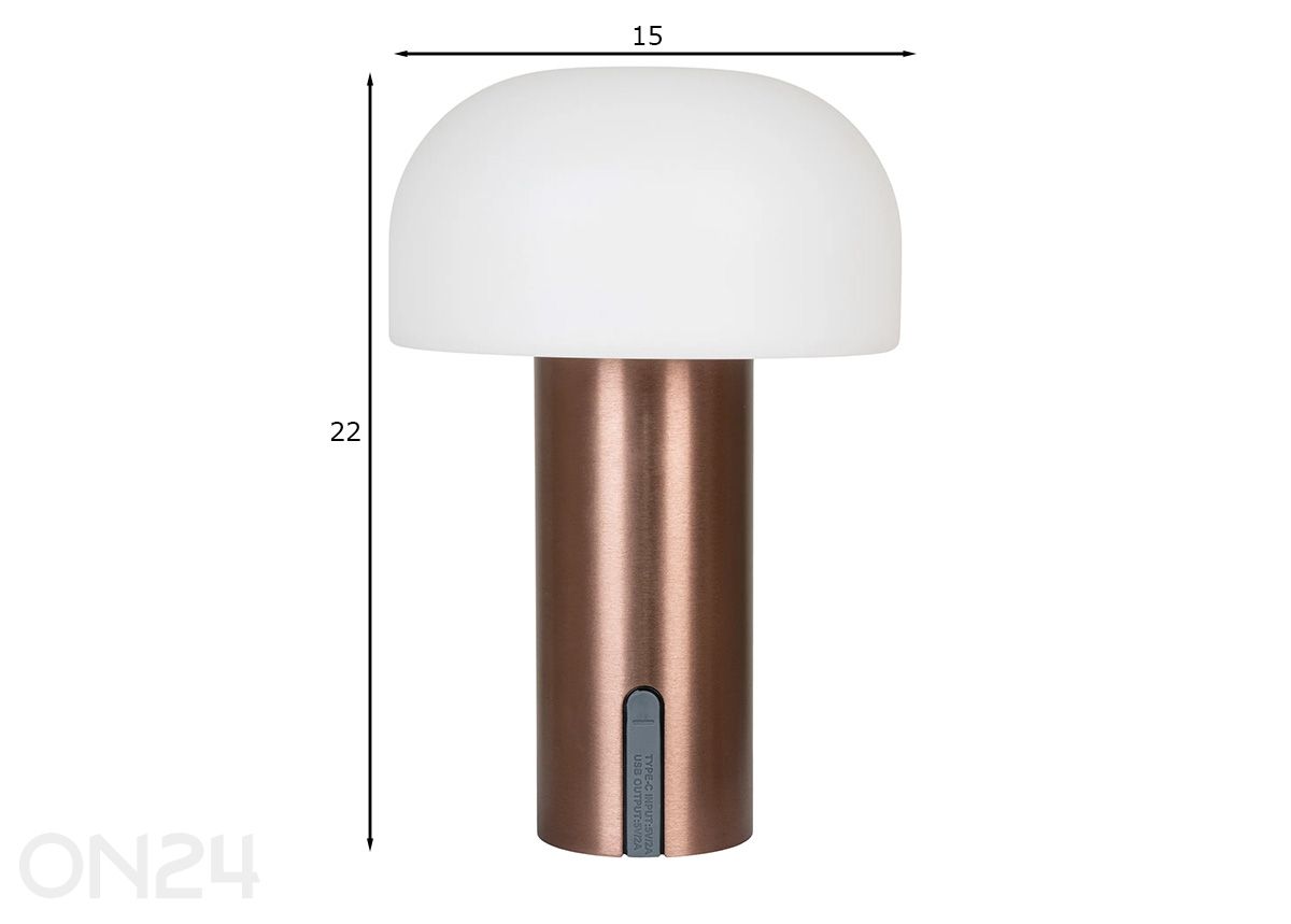 LED-valaisin Soham kuvasuurennos mitat