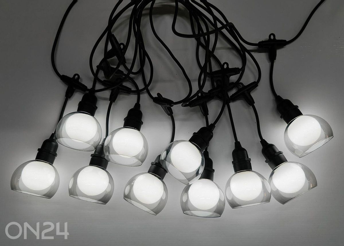 LED valonauha Flicker 10-LED-lamppua / 4,5 m kuvasuurennos