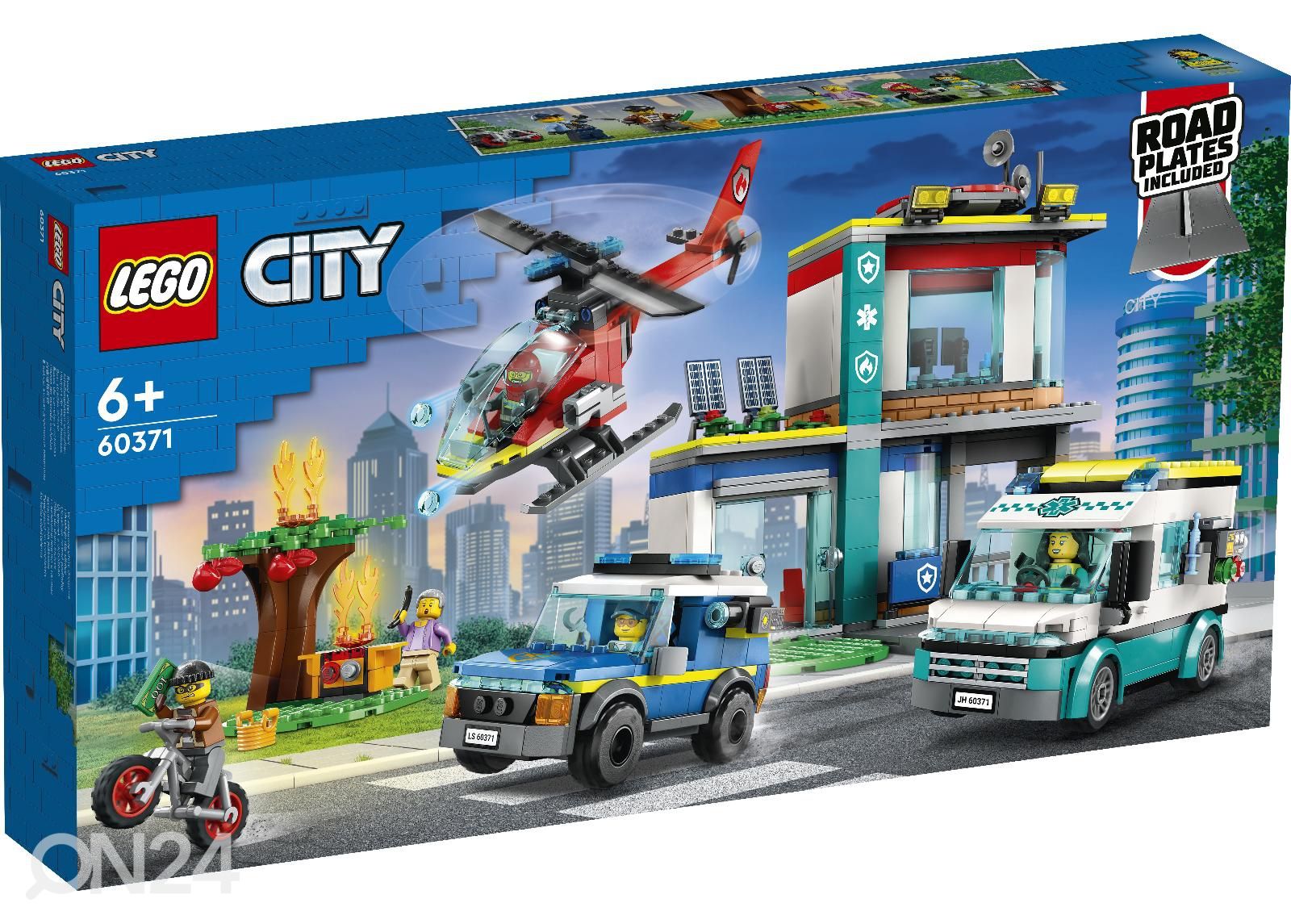 LEGO City Hälytysajoneuvojen päämaja kuvasuurennos