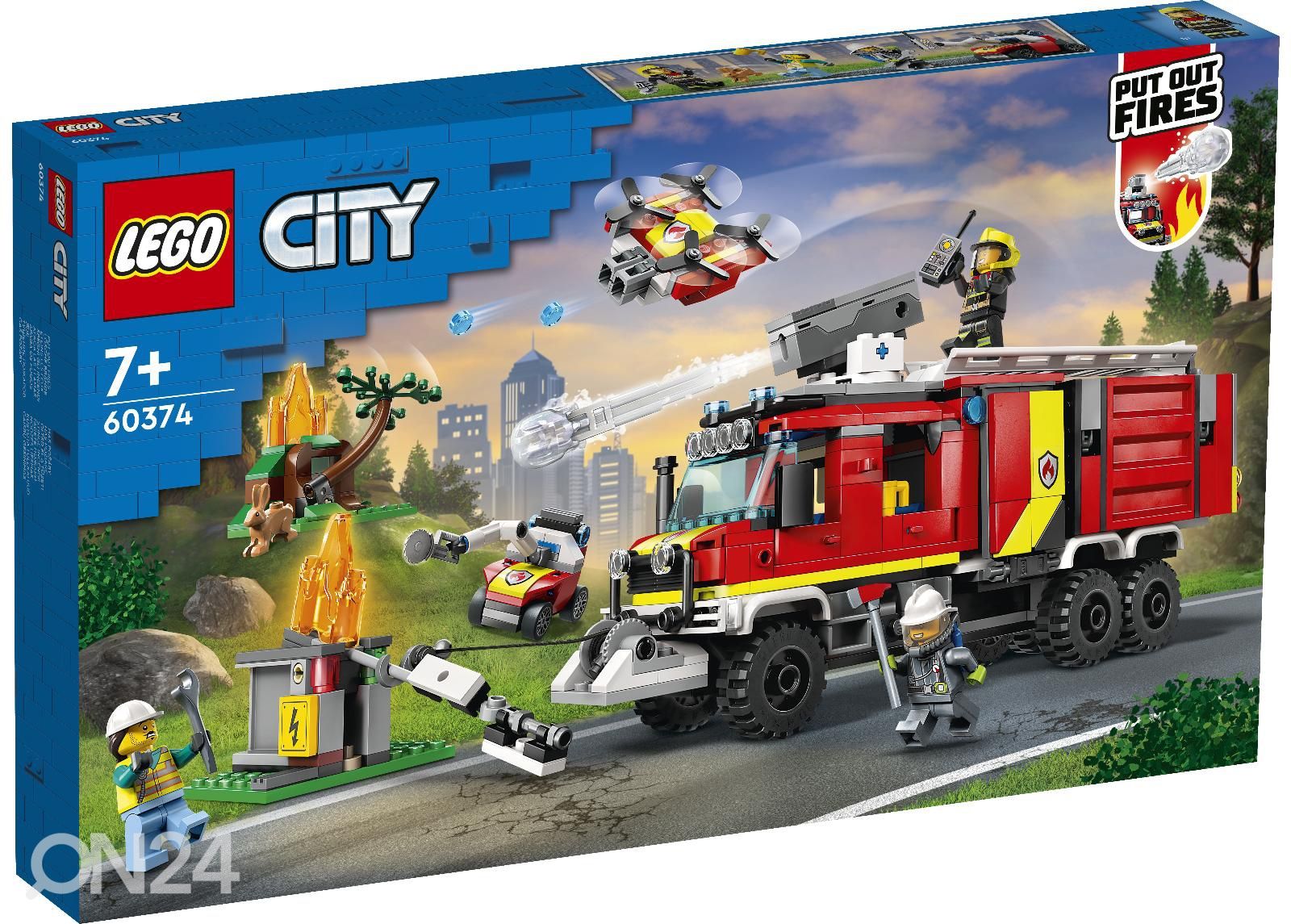 LEGO City Paloesimiehen paloauto kuvasuurennos