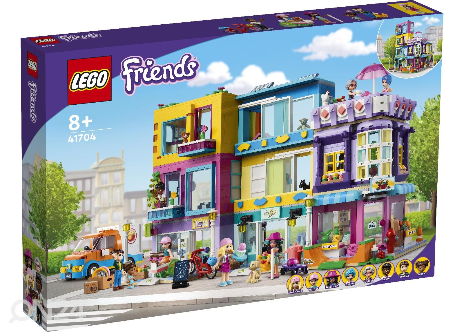 LEGO Friends Pääkadun rakennus kuvasuurennos