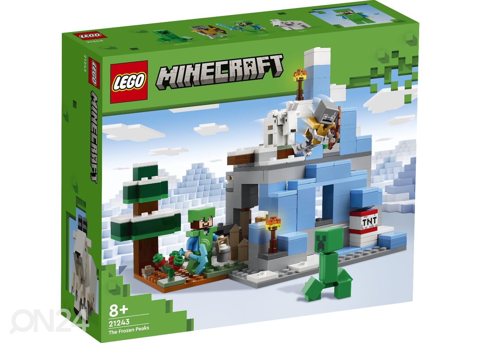Lego Minecraft Jään peittämät huiput kuvasuurennos