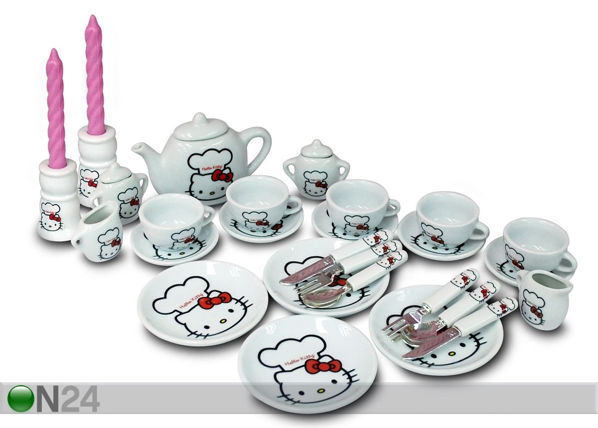 Leikkiastiasto HELLO KITTY TEA SET SUPER DELUXE COLLECTION kuvasuurennos