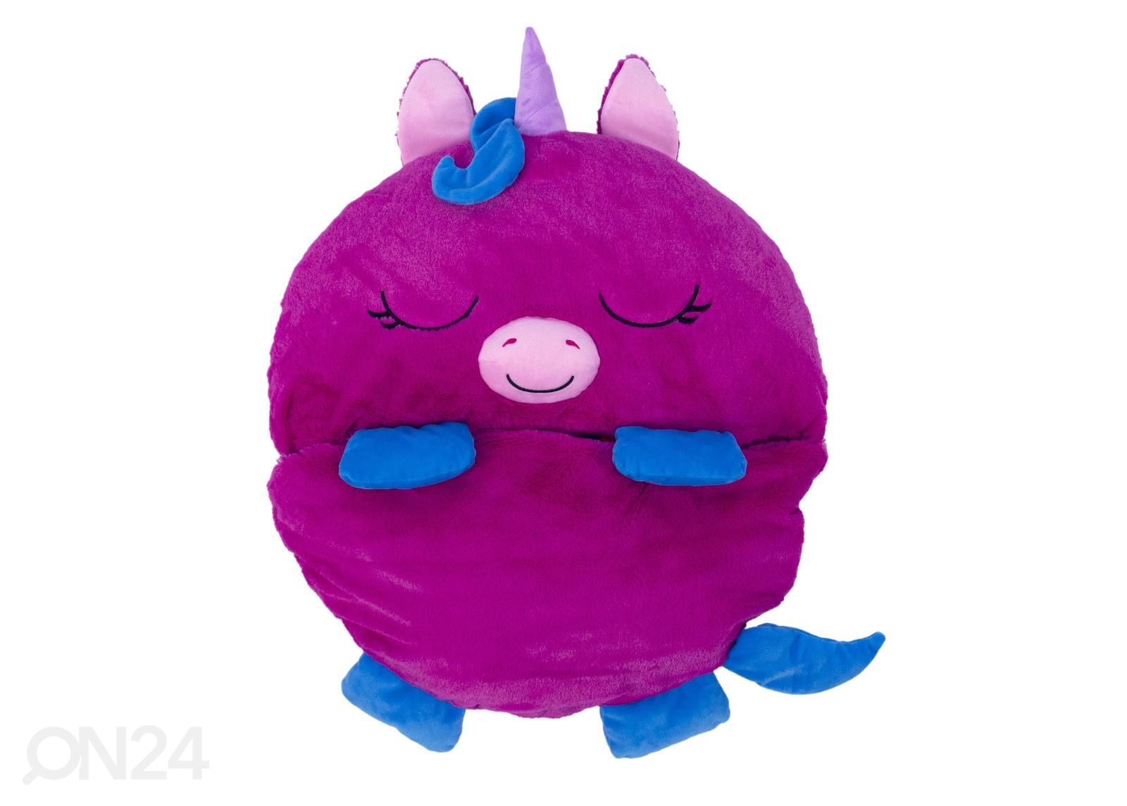 Leikkityyny / makuupussi HAPPY NAPPERS violetti Yksisarvinen 167 cm kuvasuurennos