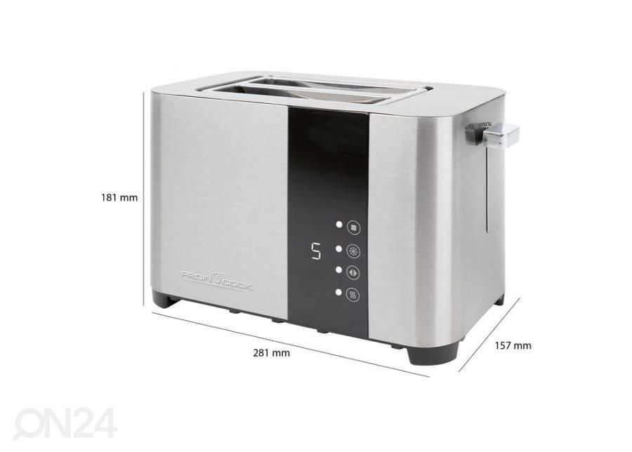 Leivänpaahdin ProfiCook PCTA1250 kuvasuurennos mitat