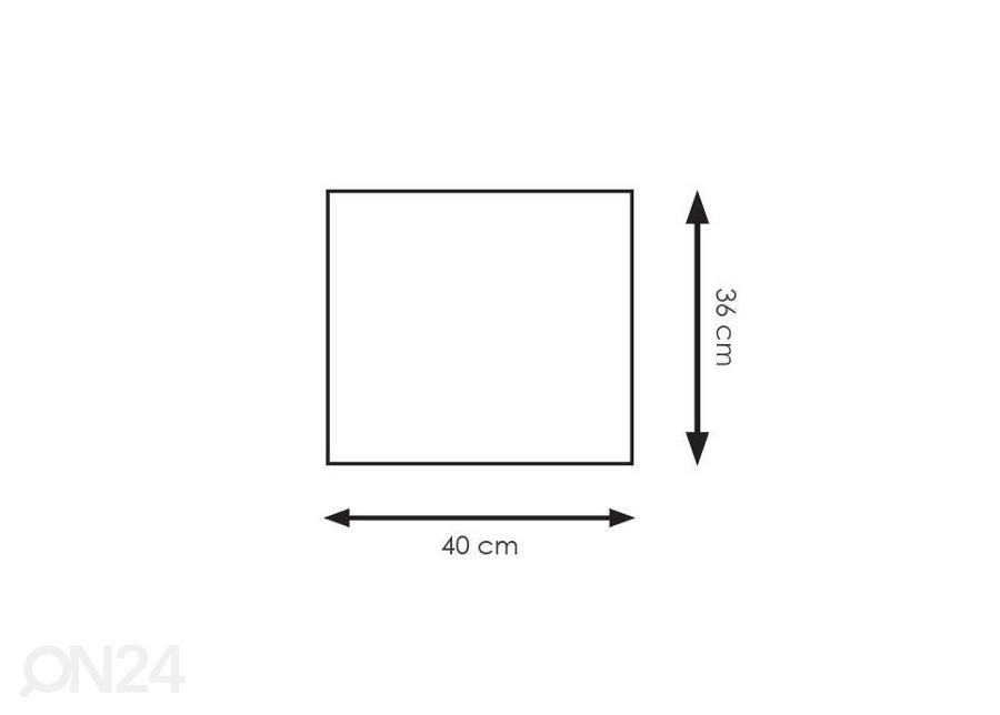 Leivontamatto 40x36 cm Tescoma Delicia kuvasuurennos mitat