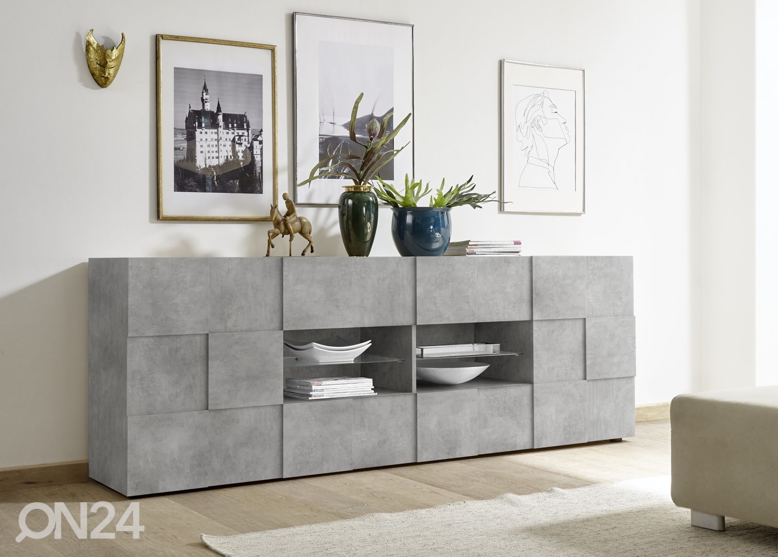 Leveä lipasto Dama 241 cm kuvasuurennos
