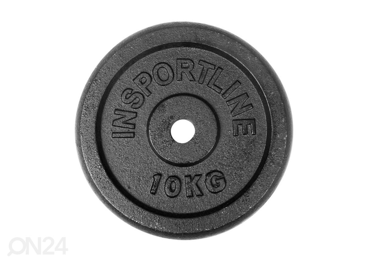 Levypaino Bumper Plate 10 kg inSPORTline teräs kuvasuurennos