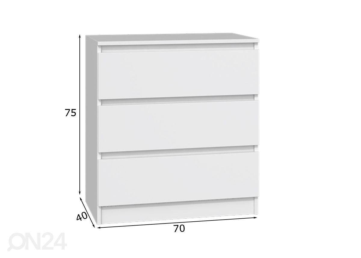 Lipasto 70 cm kuvasuurennos mitat