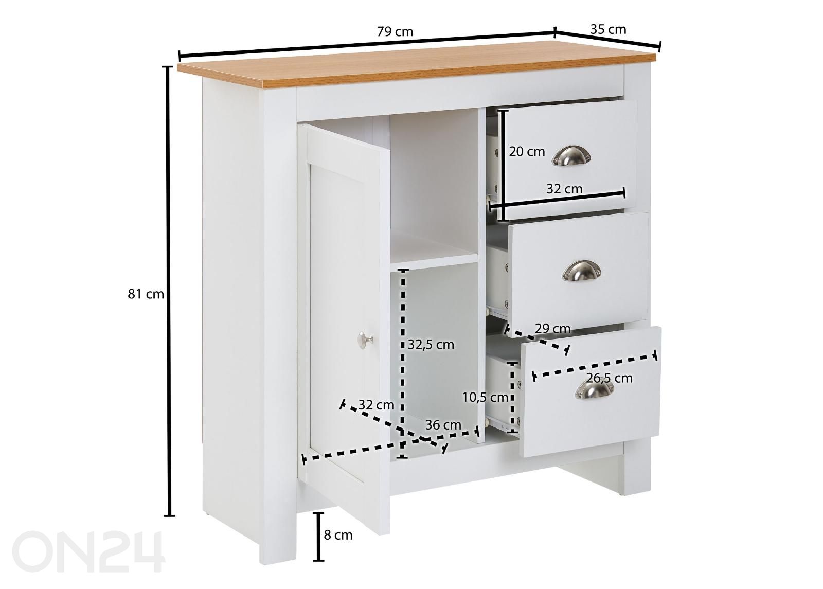 Lipasto 79 cm kuvasuurennos mitat