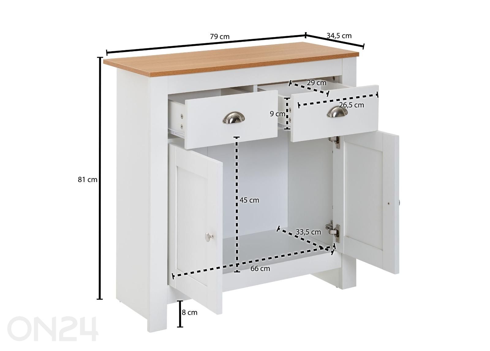 Lipasto 79 cm kuvasuurennos mitat