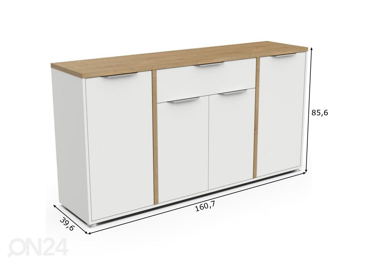 Lipasto Access 160,7 cm kuvasuurennos mitat