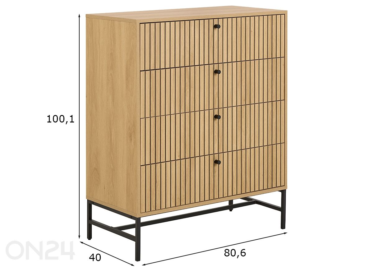 Lipasto Albany kuvasuurennos mitat