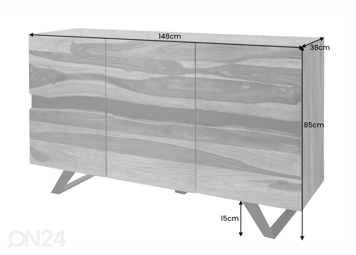 Lipasto Amazonas 148 cm kuvasuurennos mitat