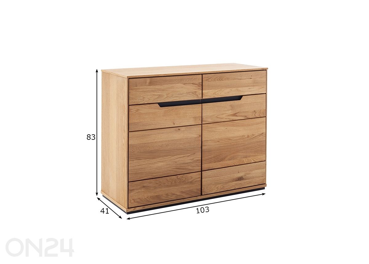 Lipasto Araya 103 cm kuvasuurennos mitat