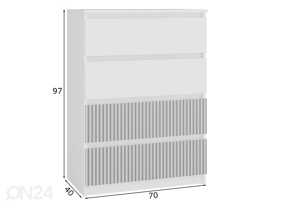 Lipasto Arti I 70 cm kuvasuurennos mitat