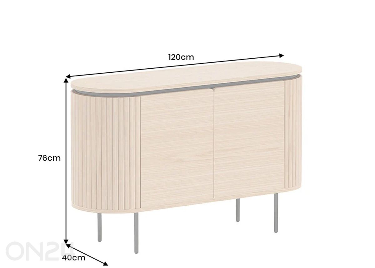 Lipasto Atelier 120 cm kuvasuurennos mitat