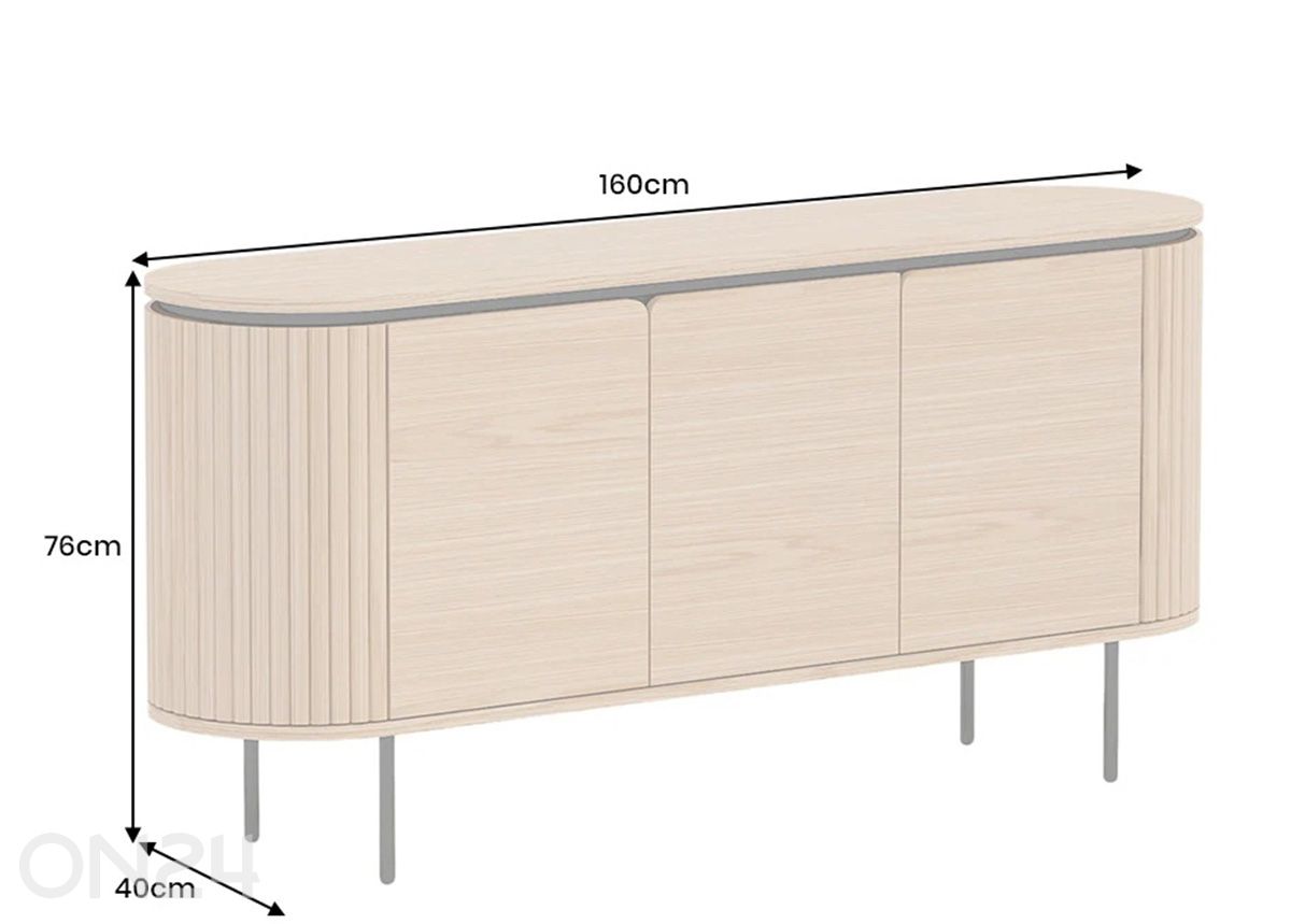 Lipasto Atelier 160 cm kuvasuurennos mitat