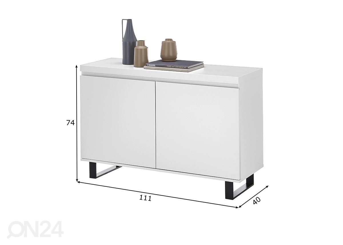 Lipasto Austin 111 cm kuvasuurennos mitat