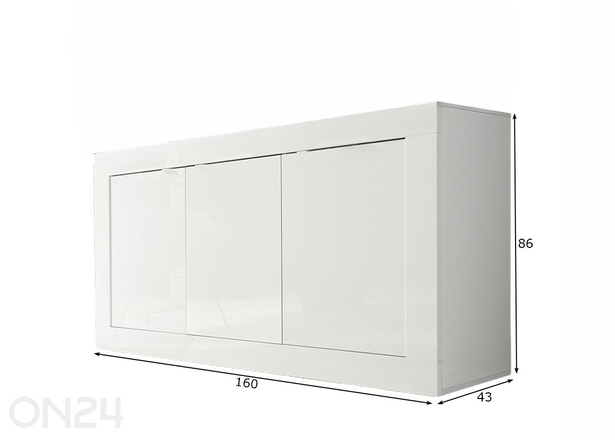 Lipasto Basic 160 cm kuvasuurennos mitat