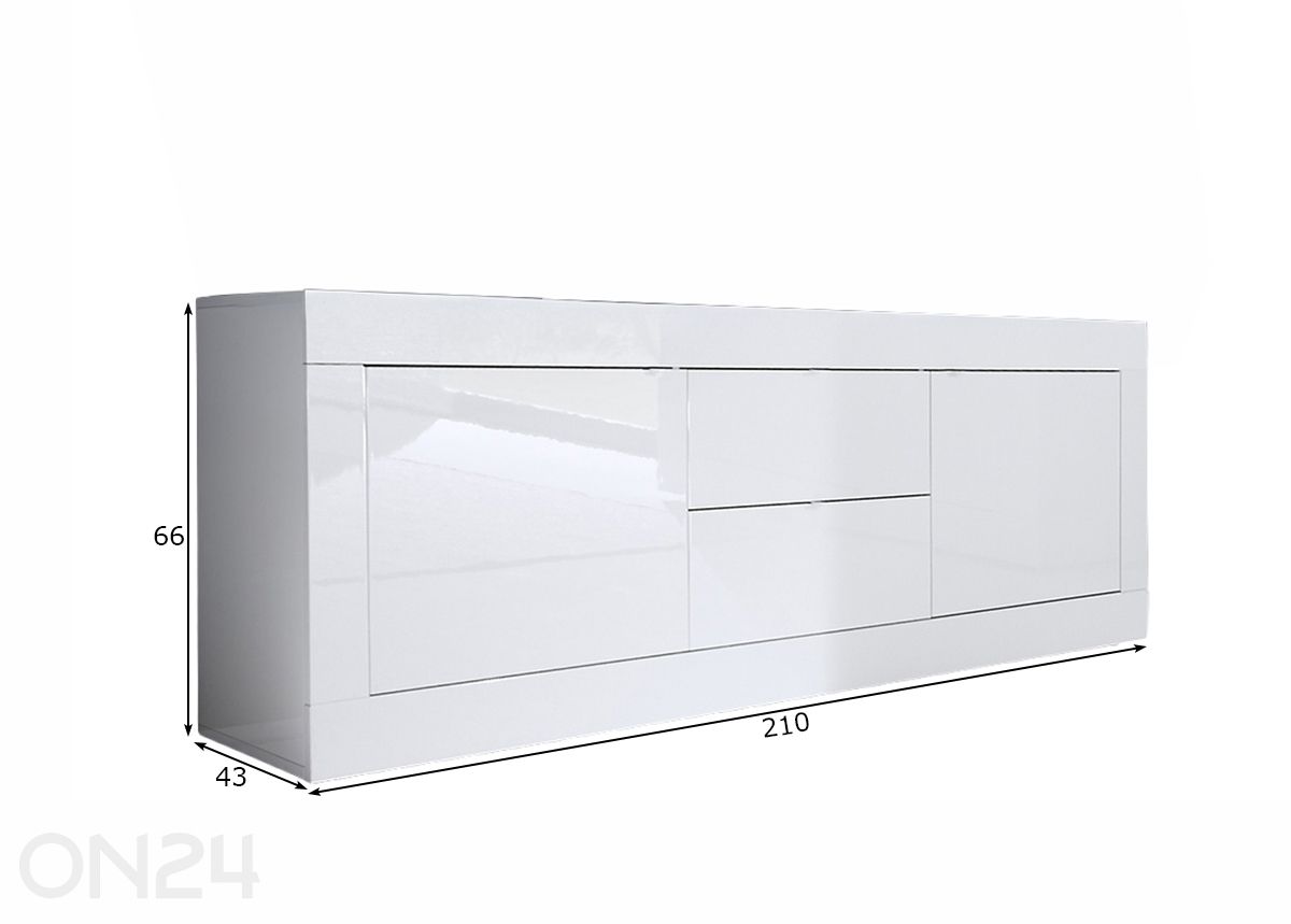 Lipasto Basic 210 cm kuvasuurennos mitat