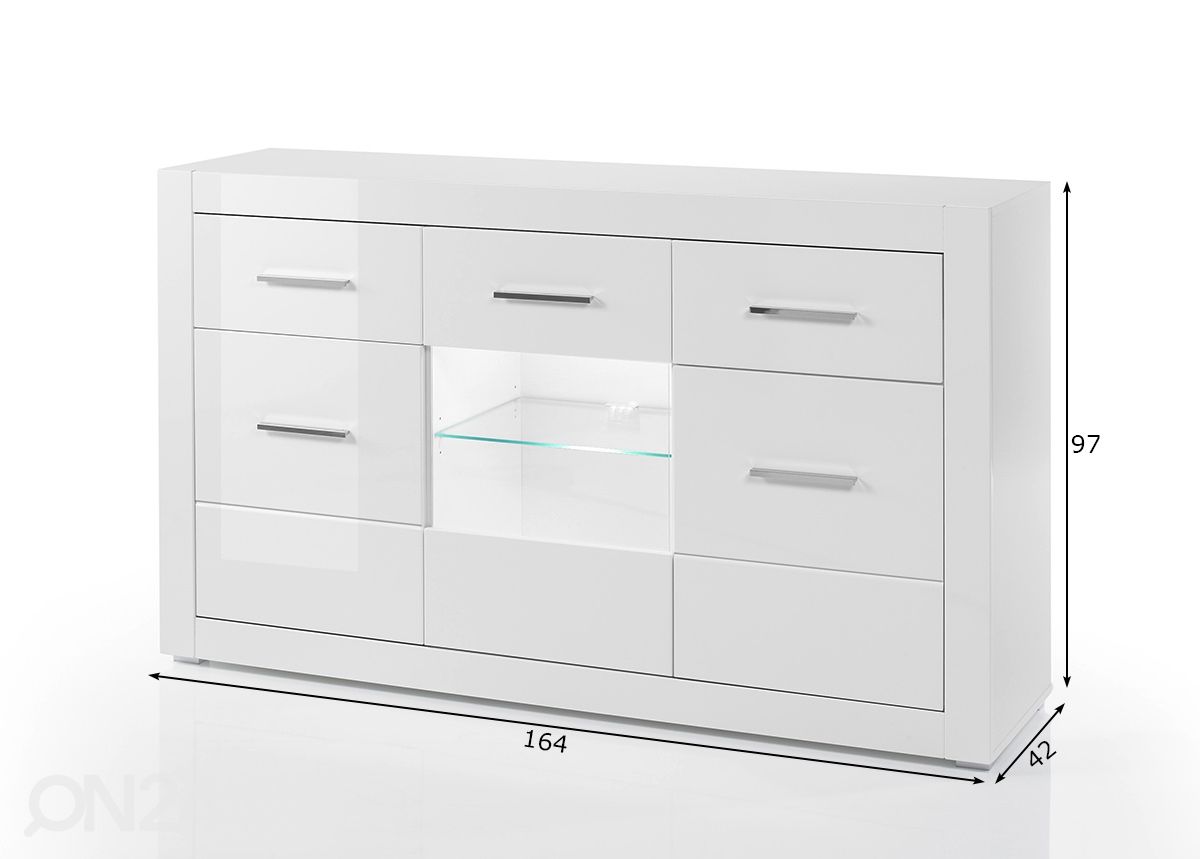 Lipasto Bianco kuvasuurennos mitat