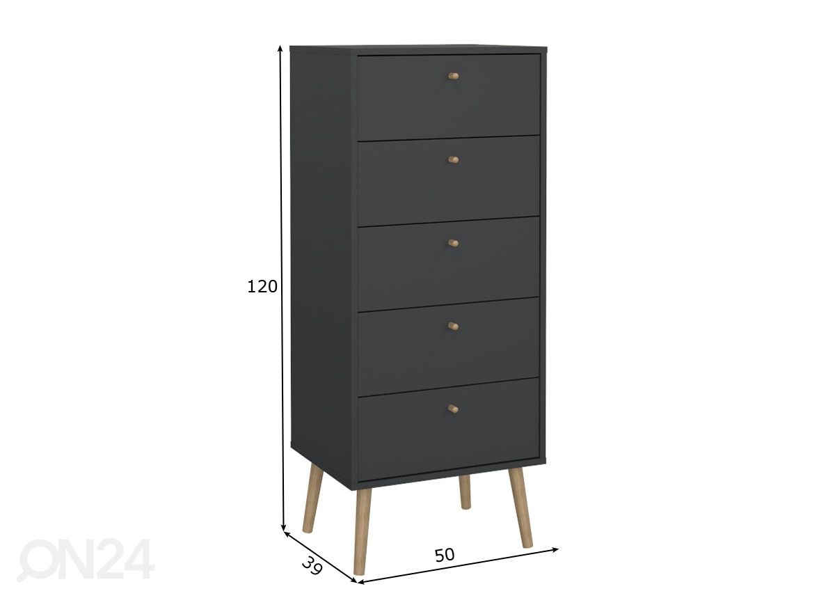 Lipasto Bodo 50 cm kuvasuurennos mitat