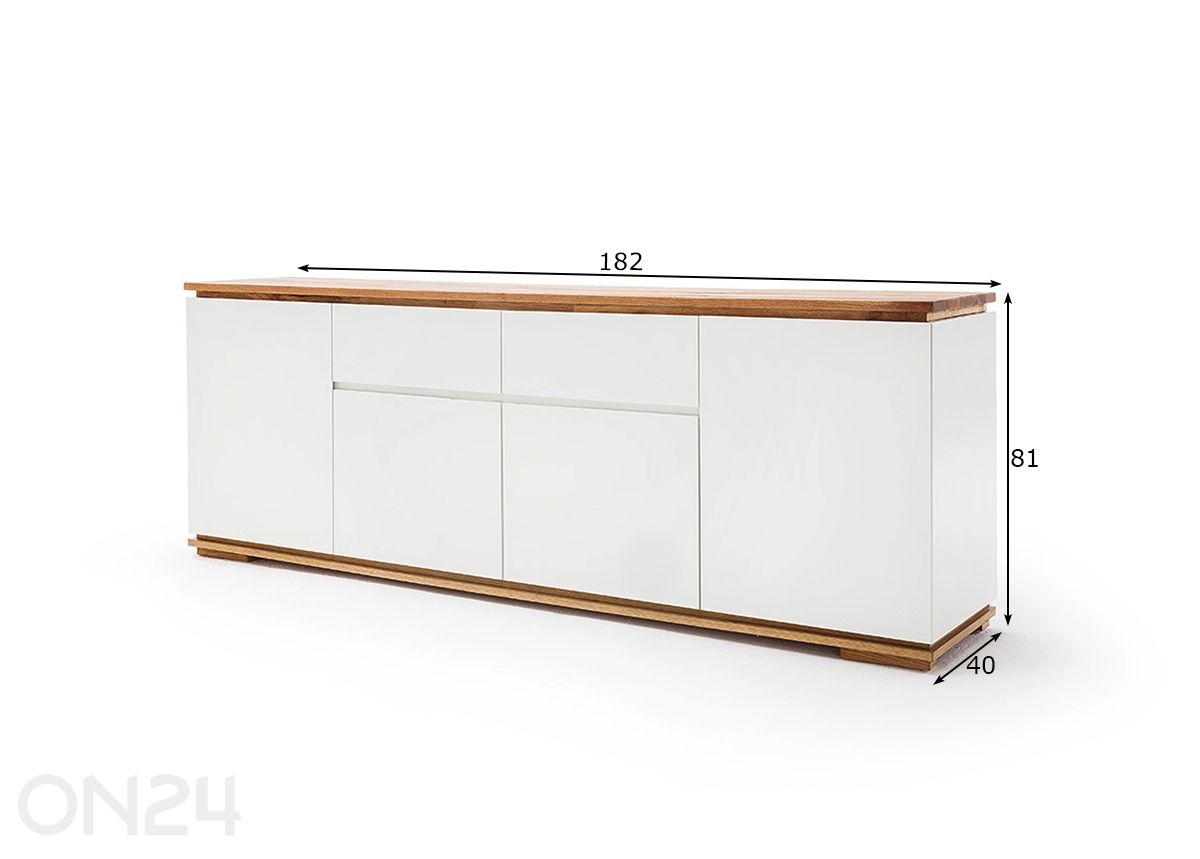 Lipasto Chiaro 182 cm kuvasuurennos mitat