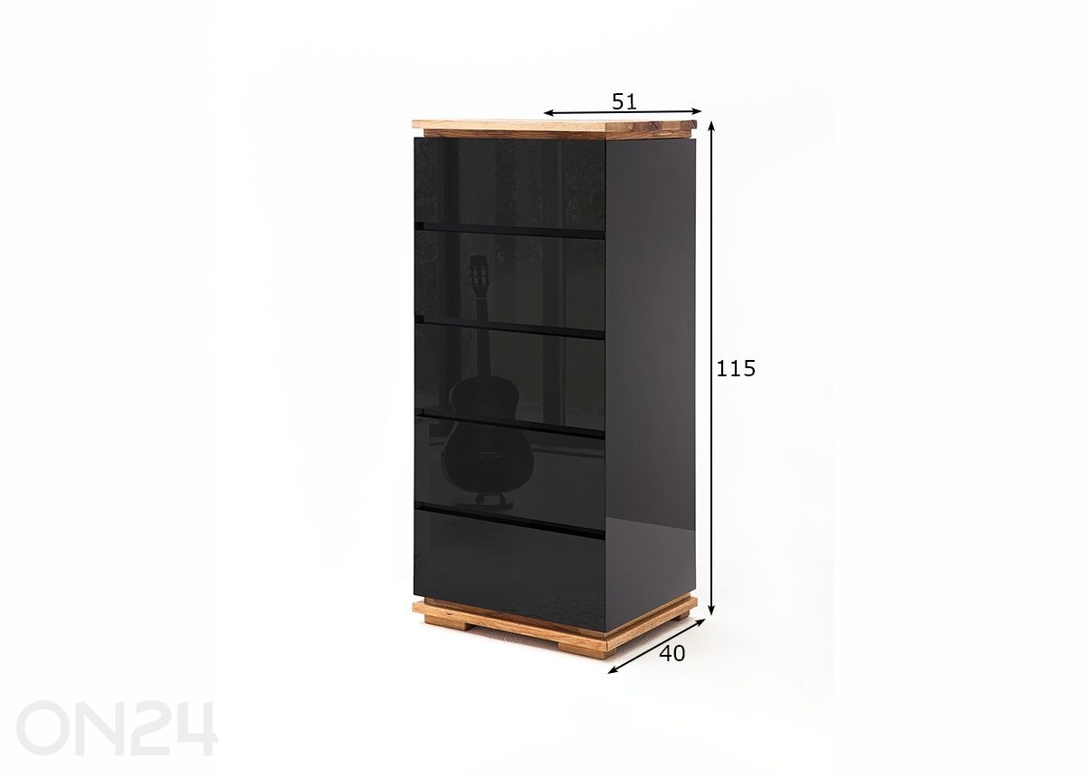 Lipasto Chiaro kuvasuurennos mitat