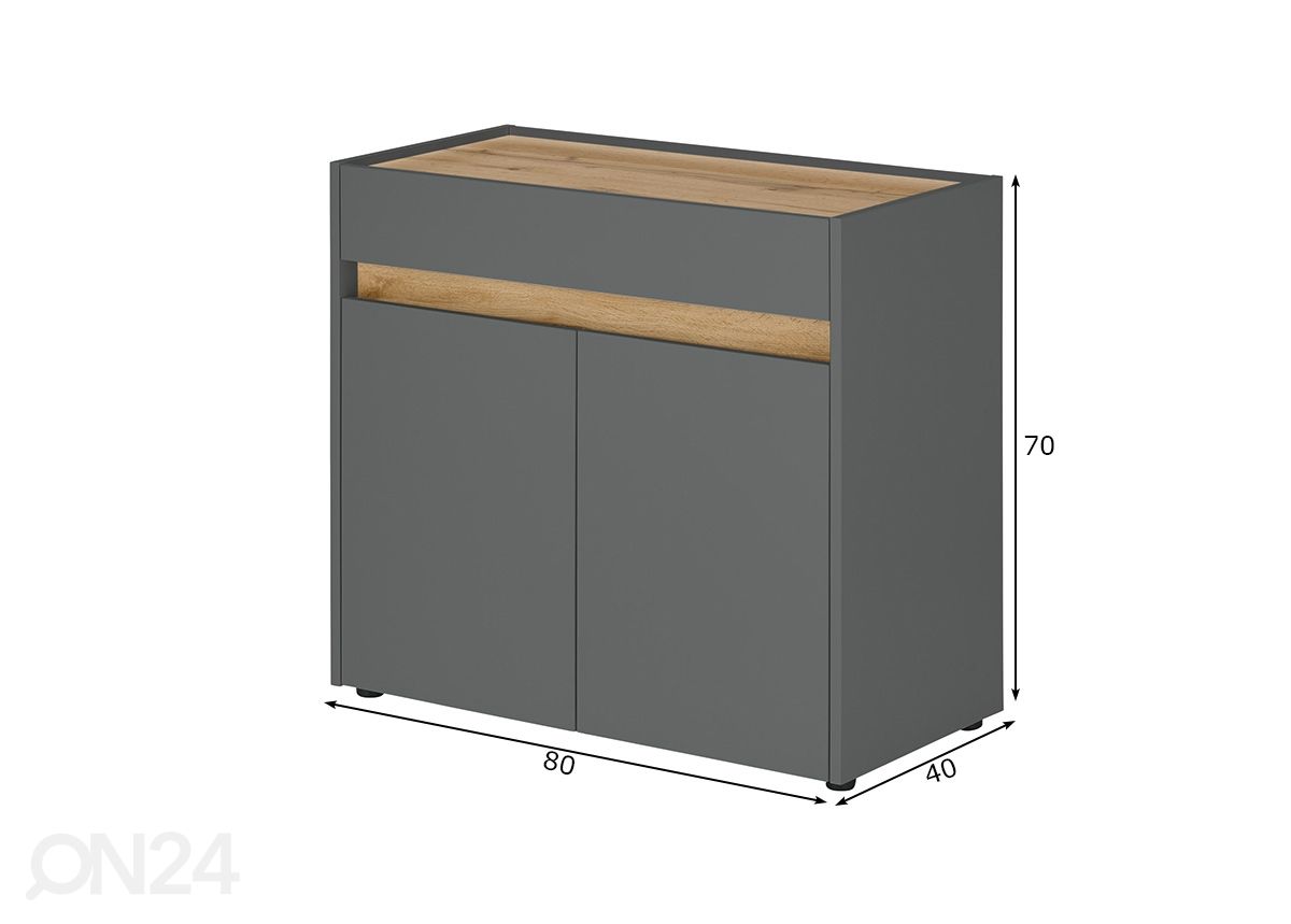 Lipasto City 80 cm kuvasuurennos mitat