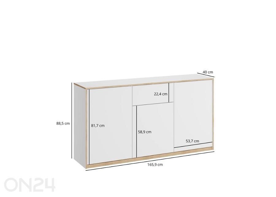 Lipasto Complex kuvasuurennos mitat