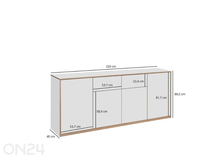 Lipasto Complex kuvasuurennos mitat