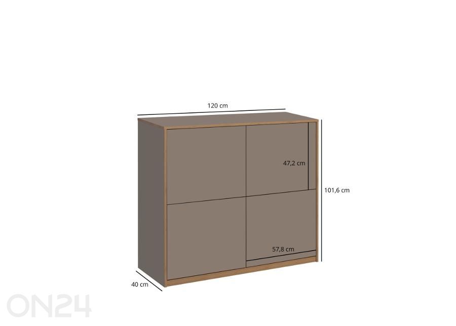 Lipasto Complex kuvasuurennos mitat