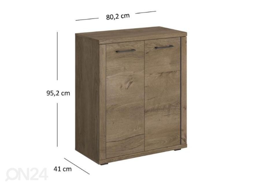 Lipasto Cordan 80 cm kuvasuurennos mitat