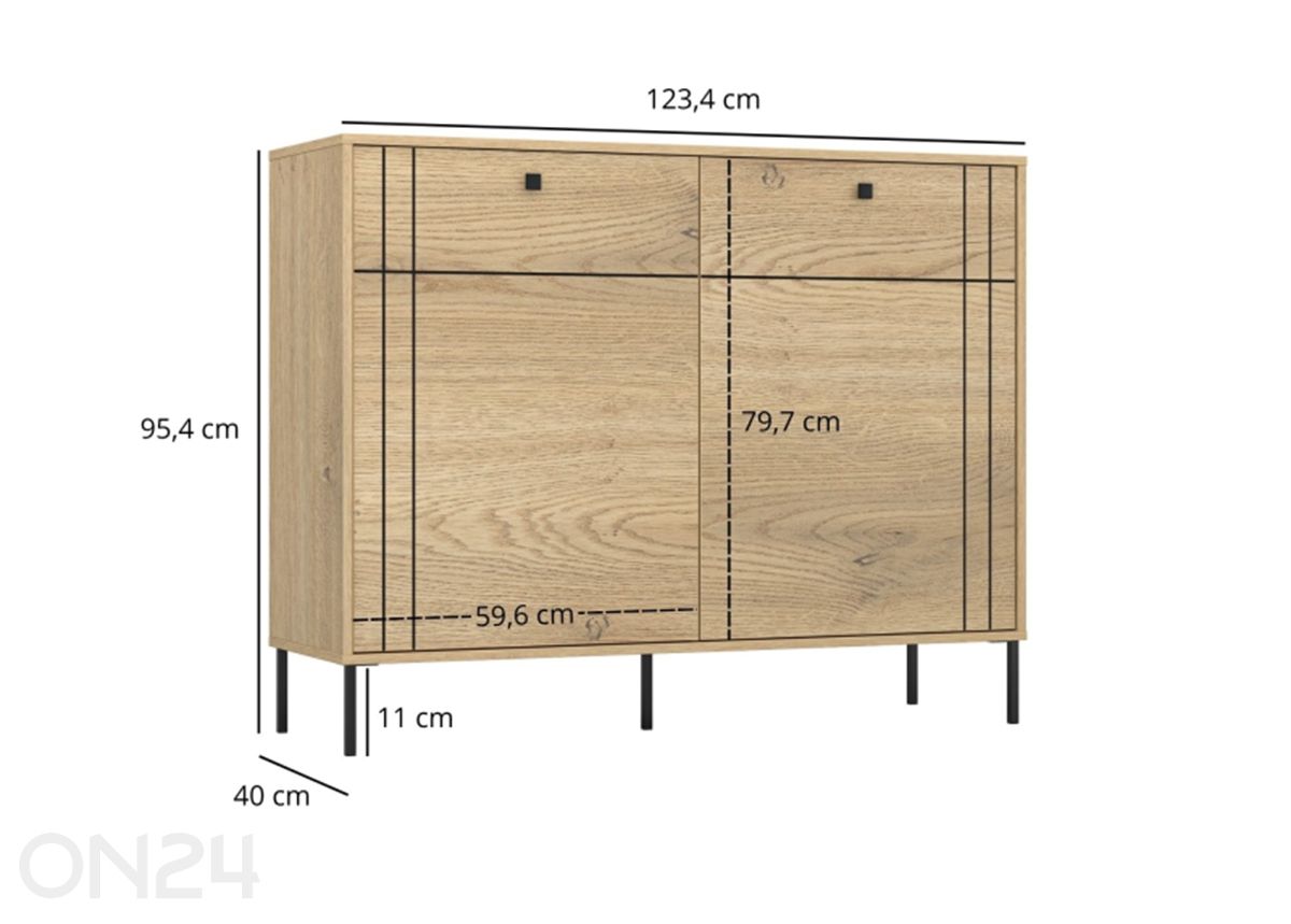 Lipasto Cross Line kuvasuurennos mitat