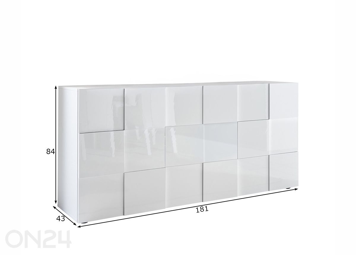 Lipasto Dama 181 cm kuvasuurennos mitat