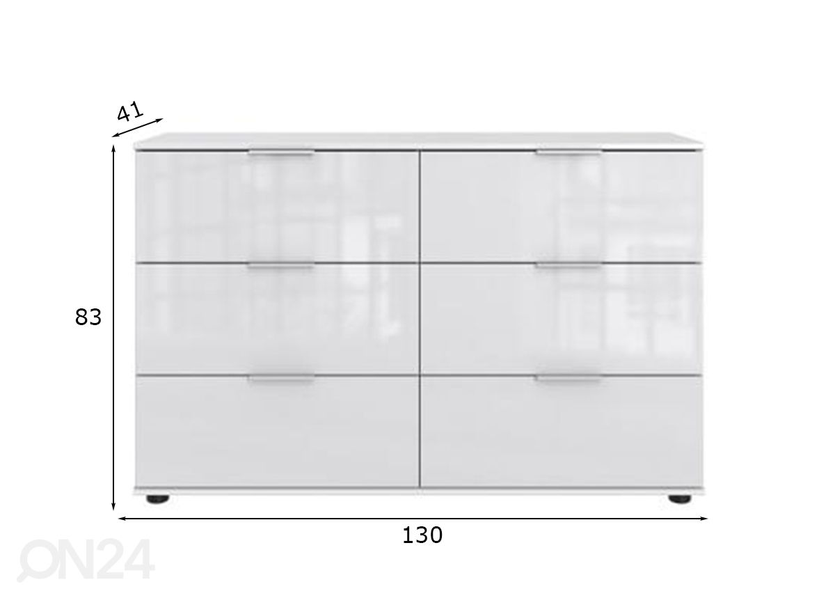 Lipasto Danzig 130 cm kuvasuurennos mitat