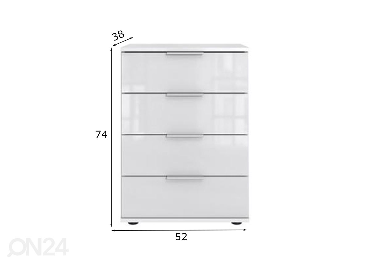 Lipasto Danzig 52 cm kuvasuurennos mitat
