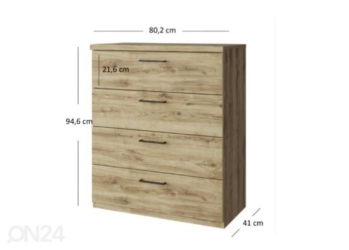 Lipasto Doorset 80,2 cm kuvasuurennos mitat