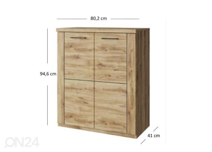 Lipasto Doorset 80,2 cm kuvasuurennos mitat