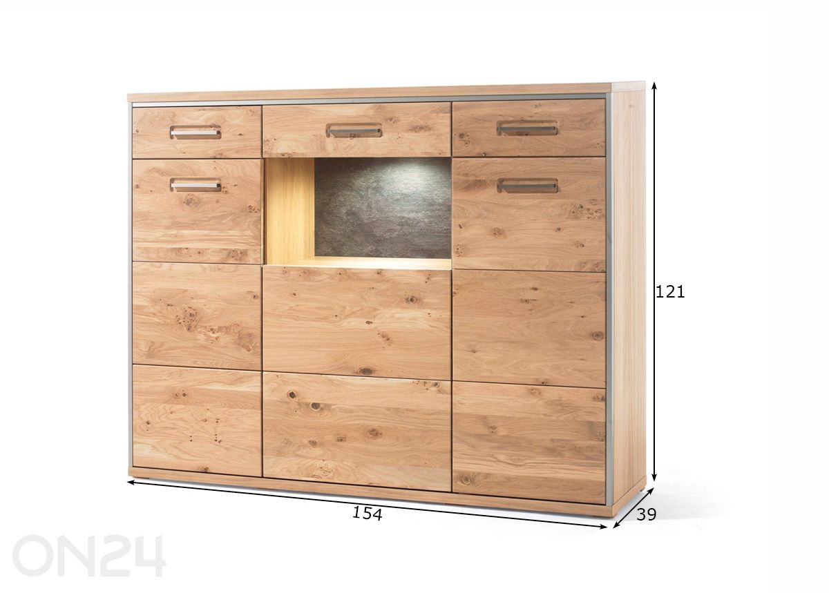 Lipasto Espero 154 cm kuvasuurennos mitat