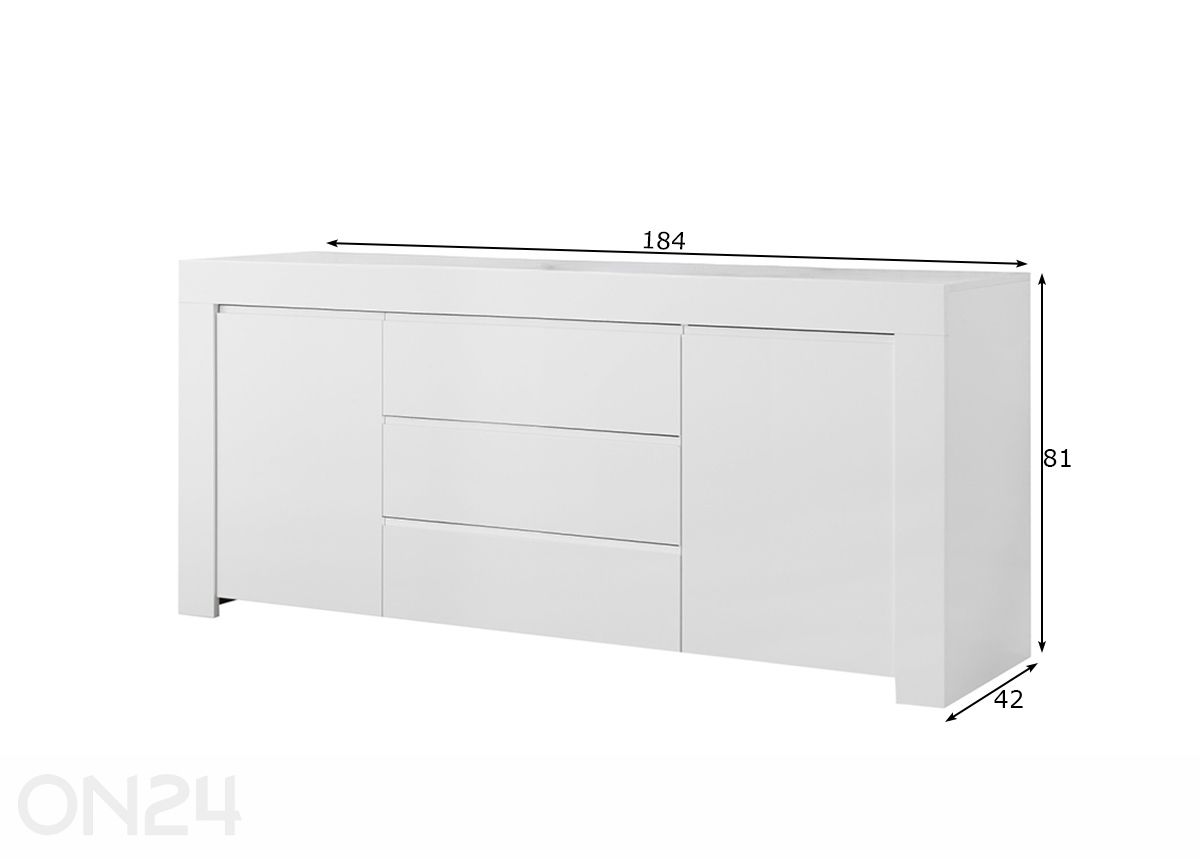 Lipasto Firenze 184 cm kuvasuurennos mitat