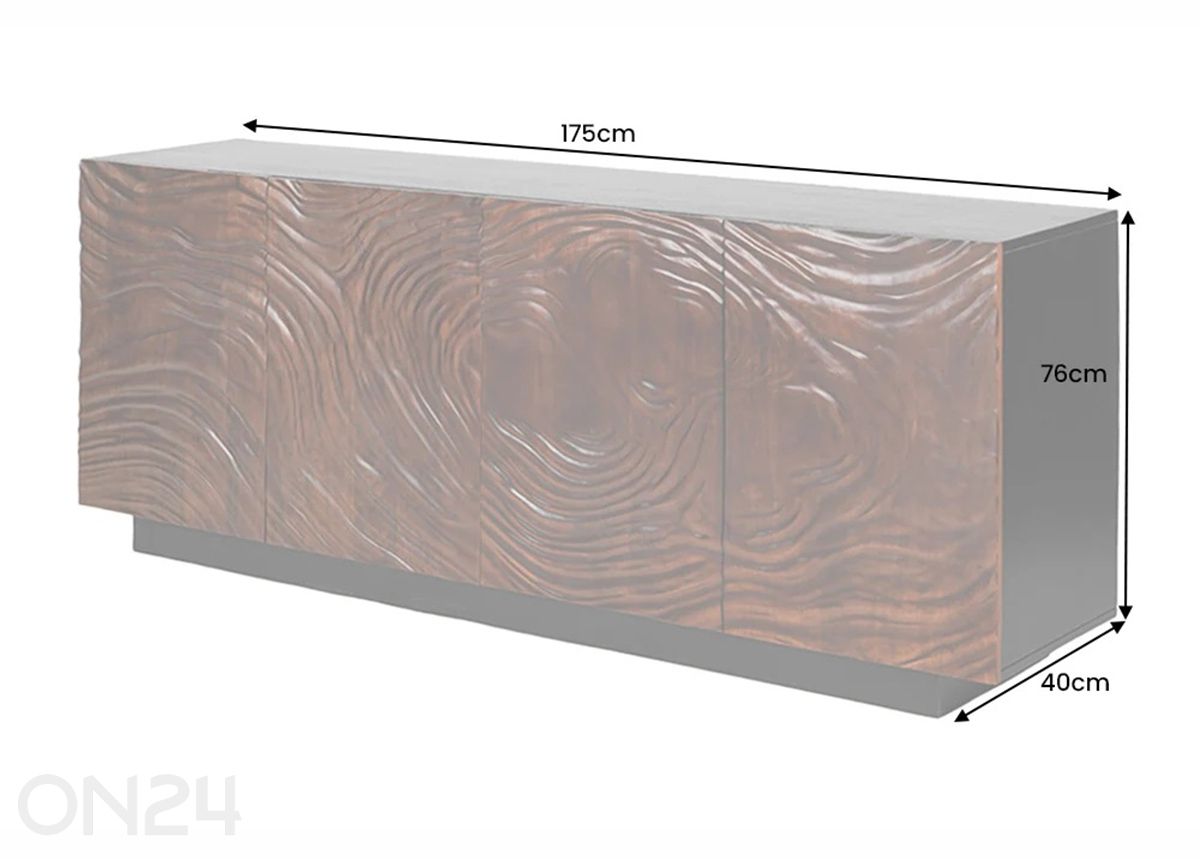 Lipasto Fluid kuvasuurennos mitat