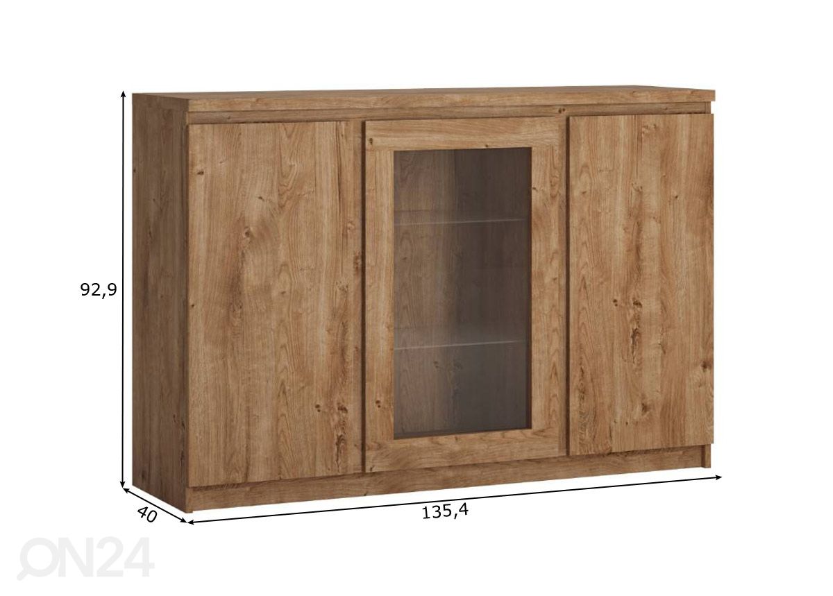 Lipasto Fribo 135,4 cm kuvasuurennos mitat
