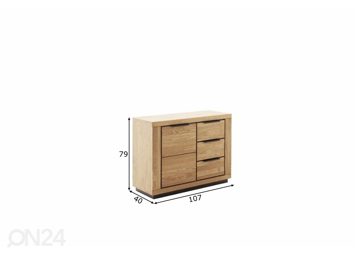 Lipasto Greno 107 cm kuvasuurennos mitat