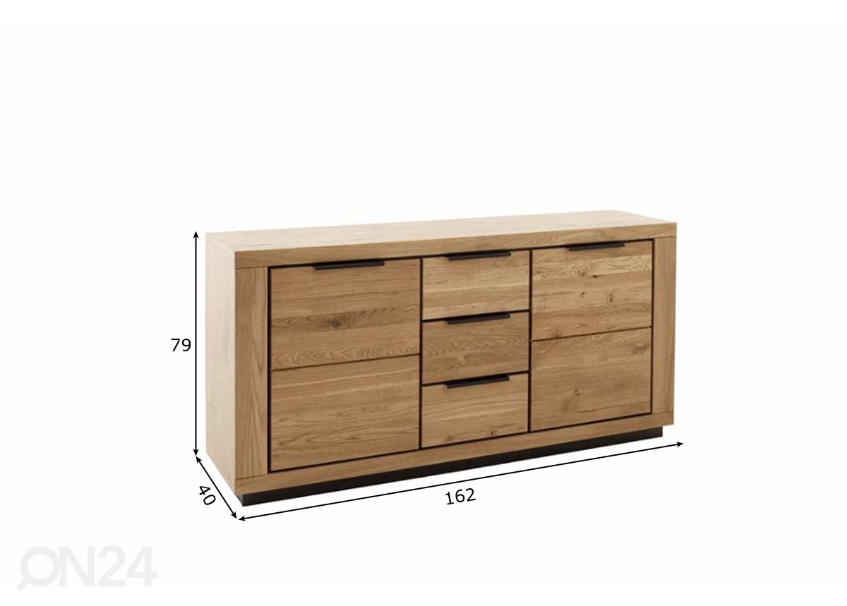 Lipasto Greno 162 cm kuvasuurennos mitat
