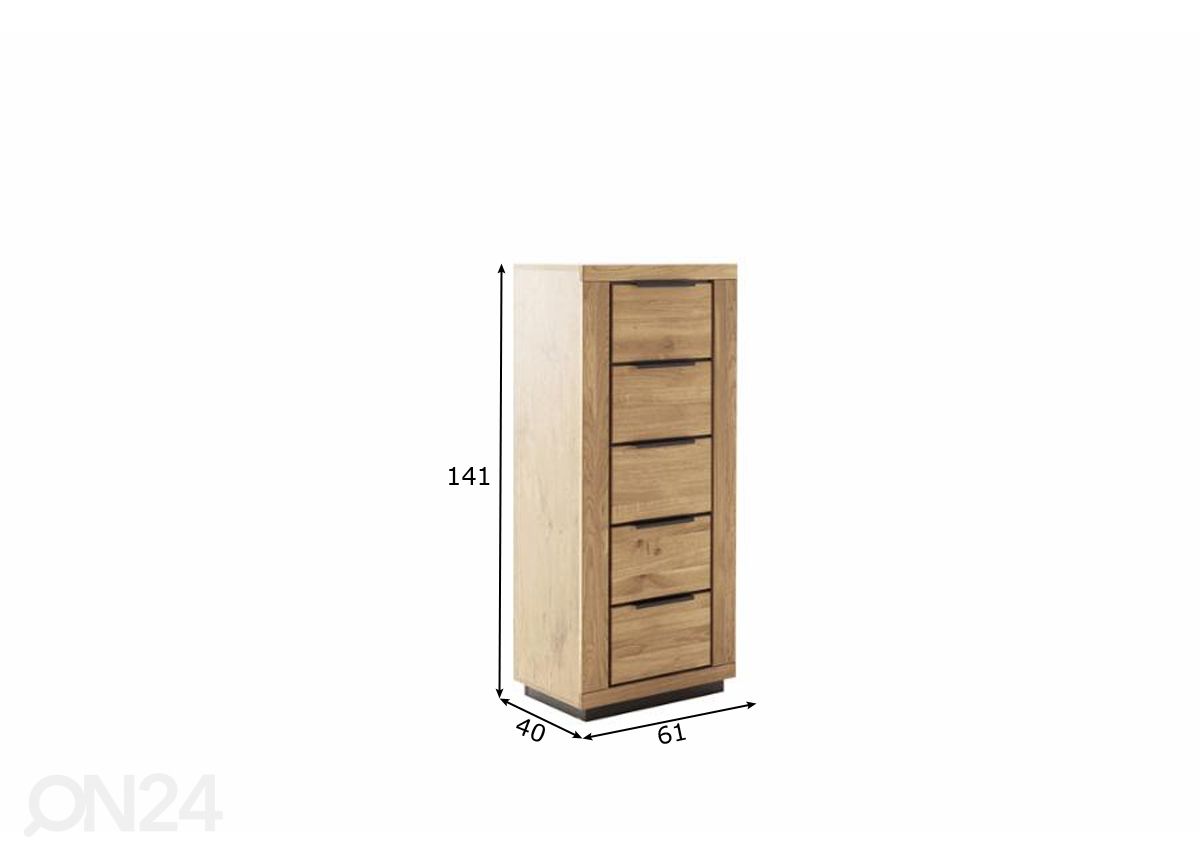 Lipasto Greno 61 cm kuvasuurennos mitat