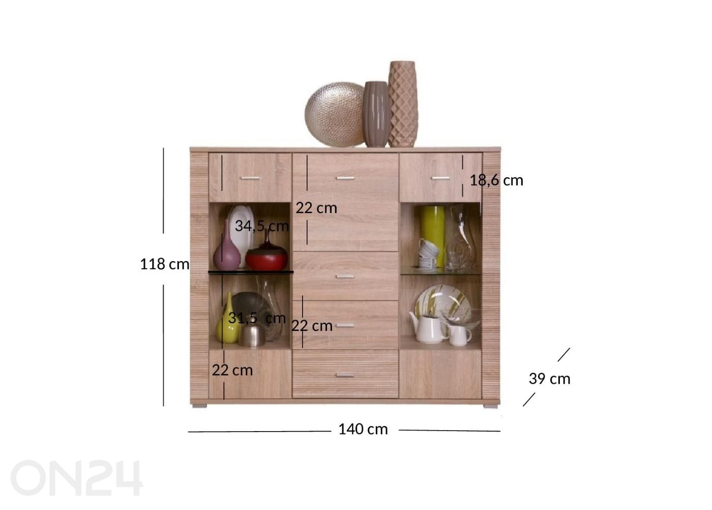 Lipasto Gress kuvasuurennos mitat